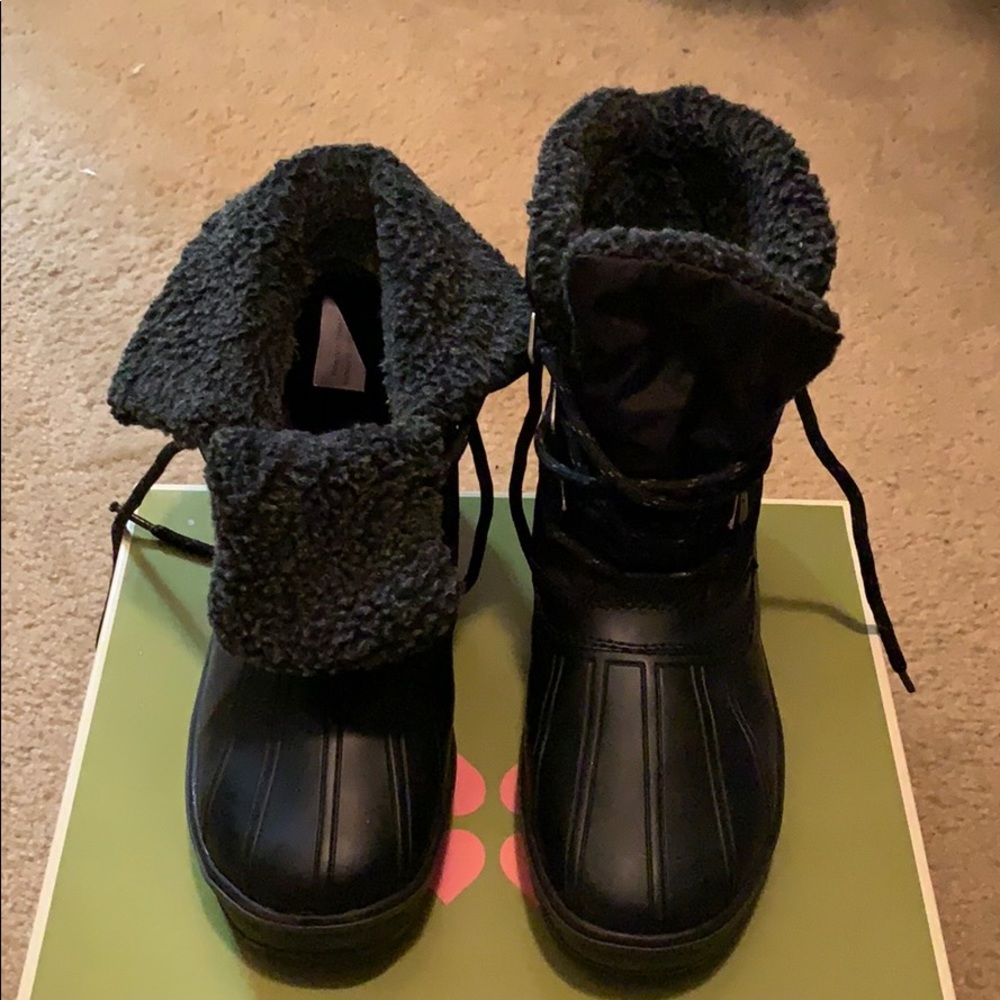 Rain Black boots. - Picture 3 of 5